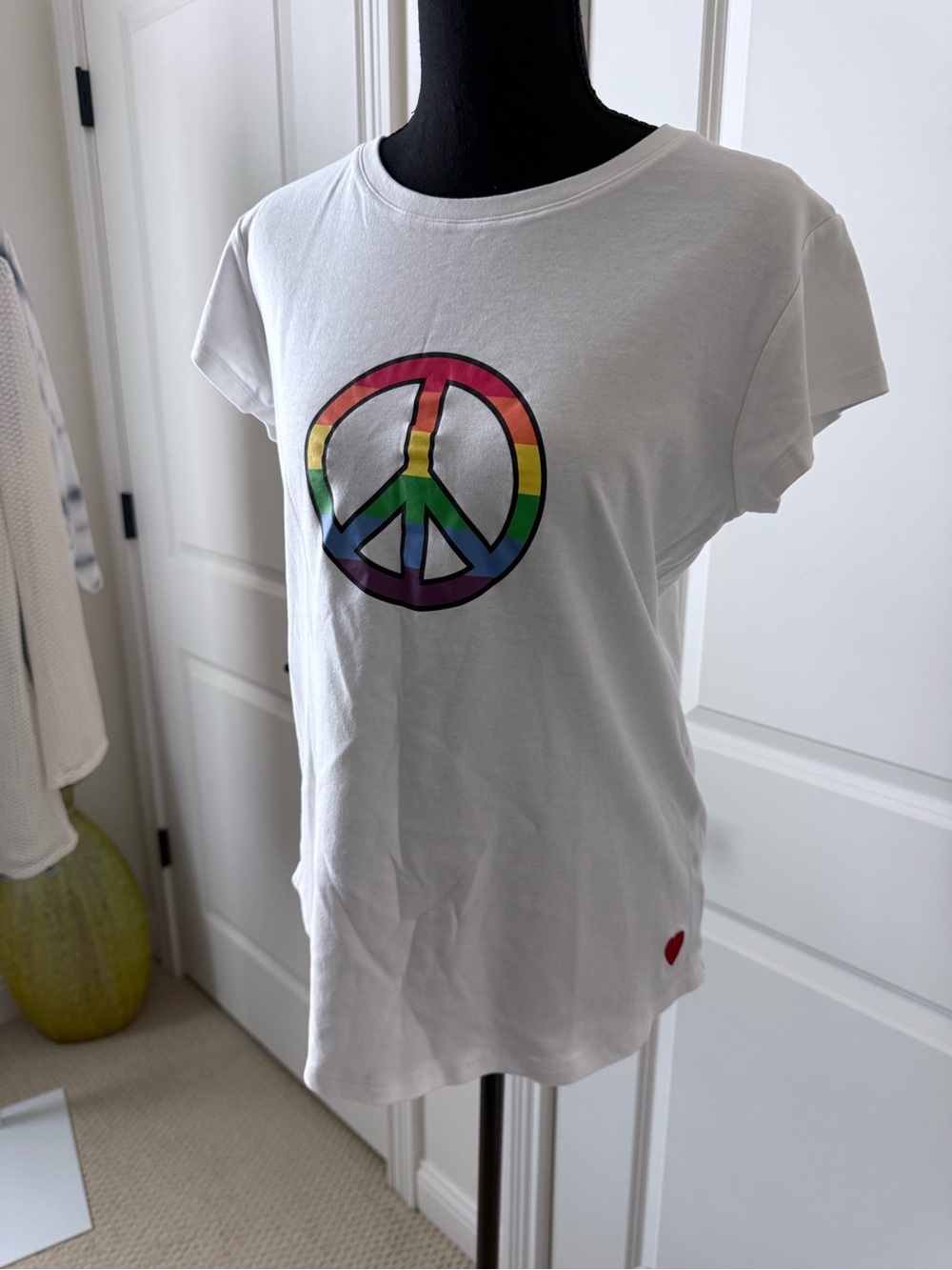 Women's White Short Sleeve Crew Tee